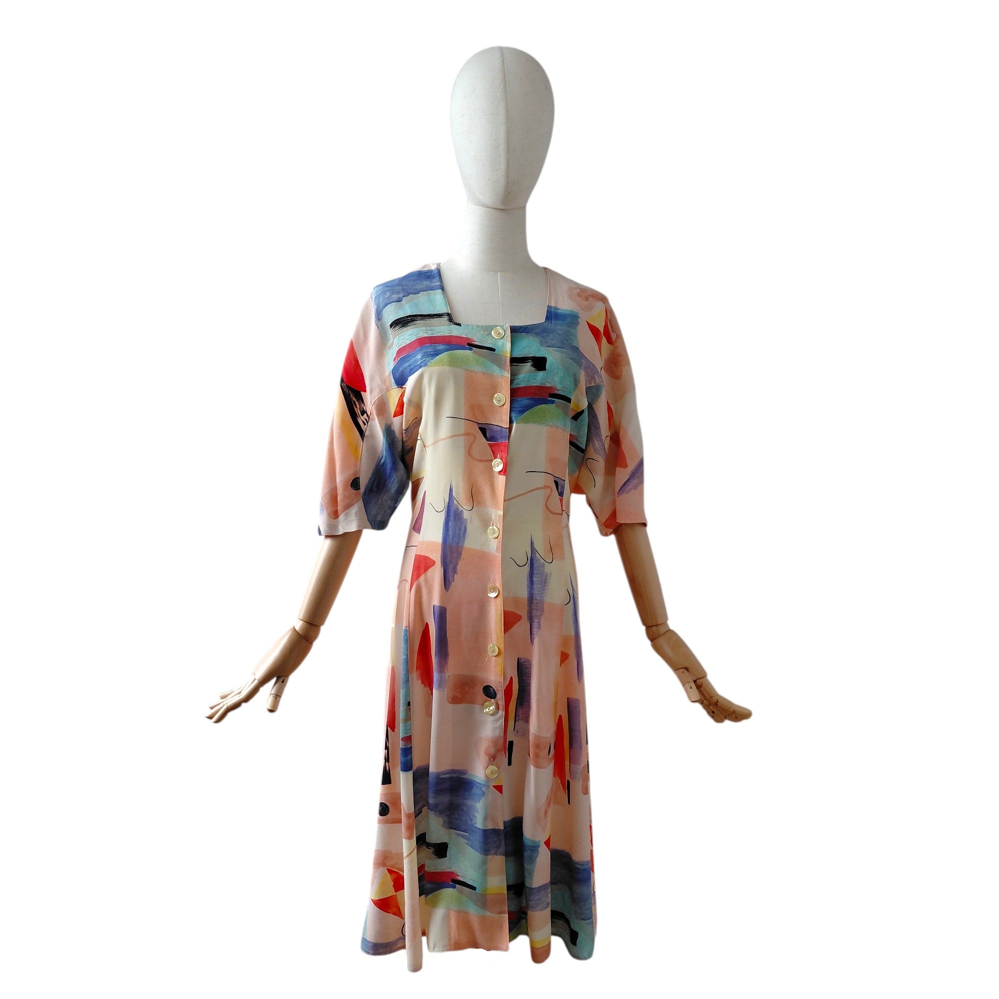 Jurk Vintage Watercolour print
