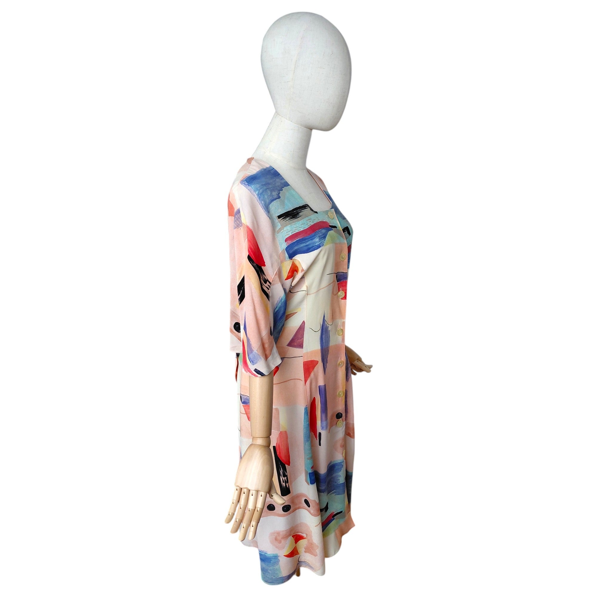 Jurk Vintage Watercolour print