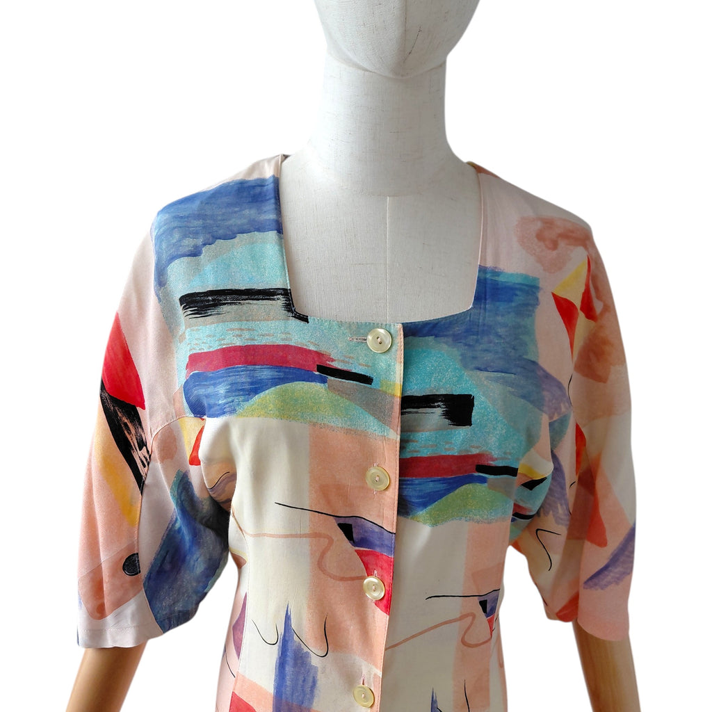 Jurk Vintage Watercolour print