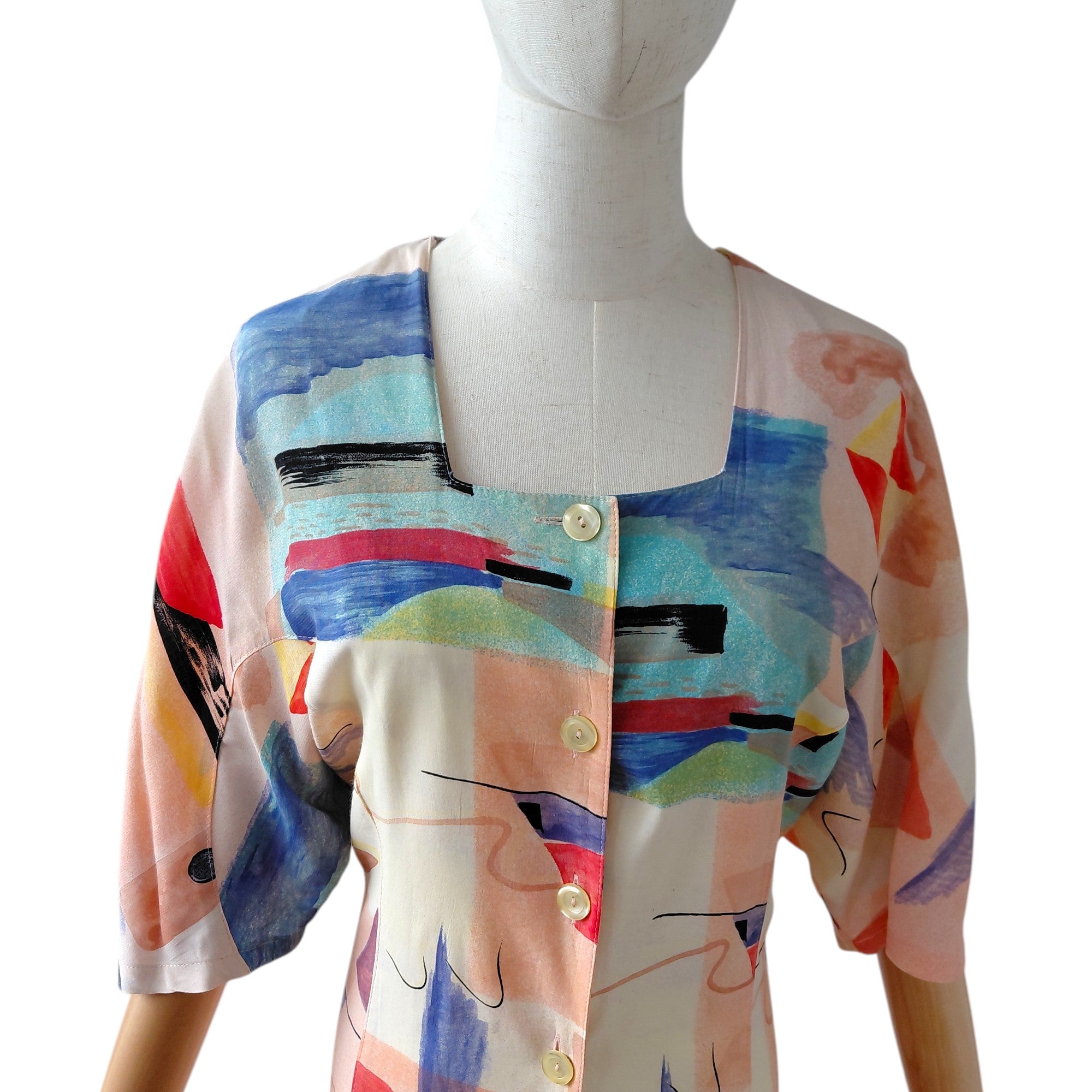 Jurk Vintage Watercolour print