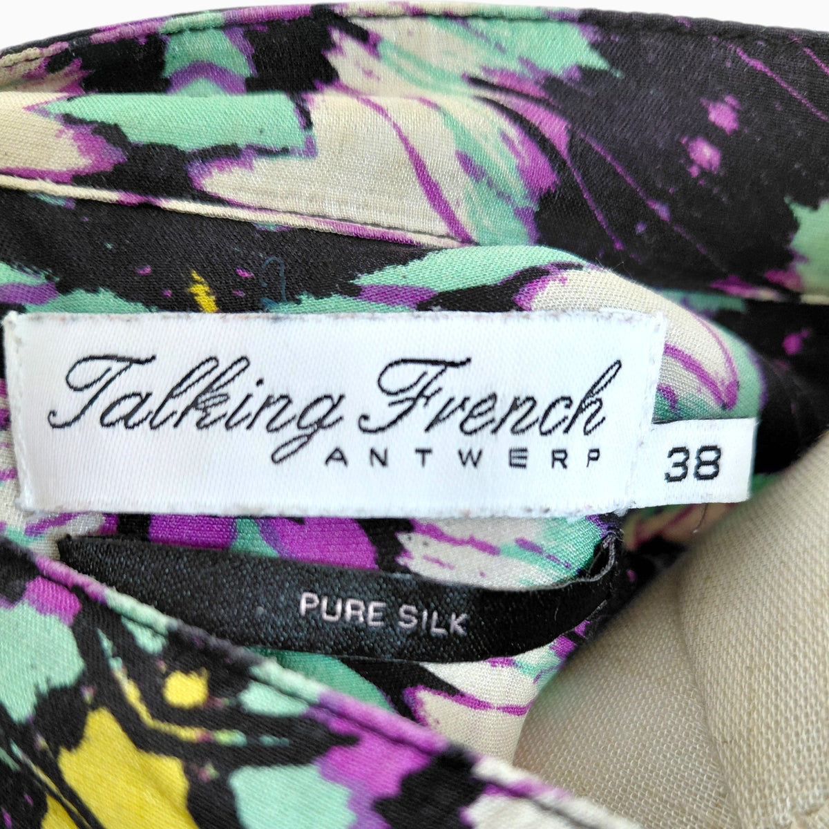 Blouse zijde TALKING FRENCH