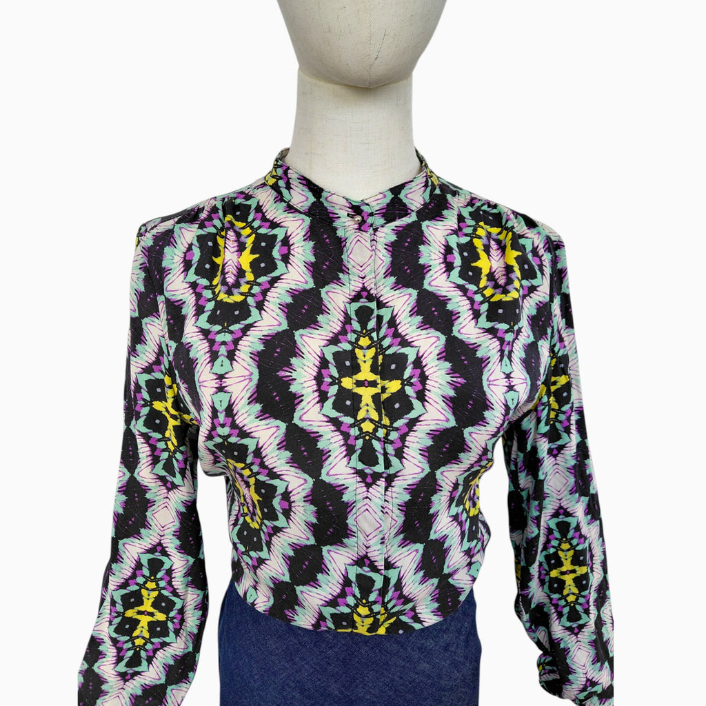 Blouse zijde TALKING FRENCH