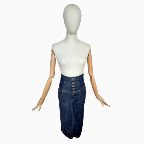 Denim kokerrok GESTUZ